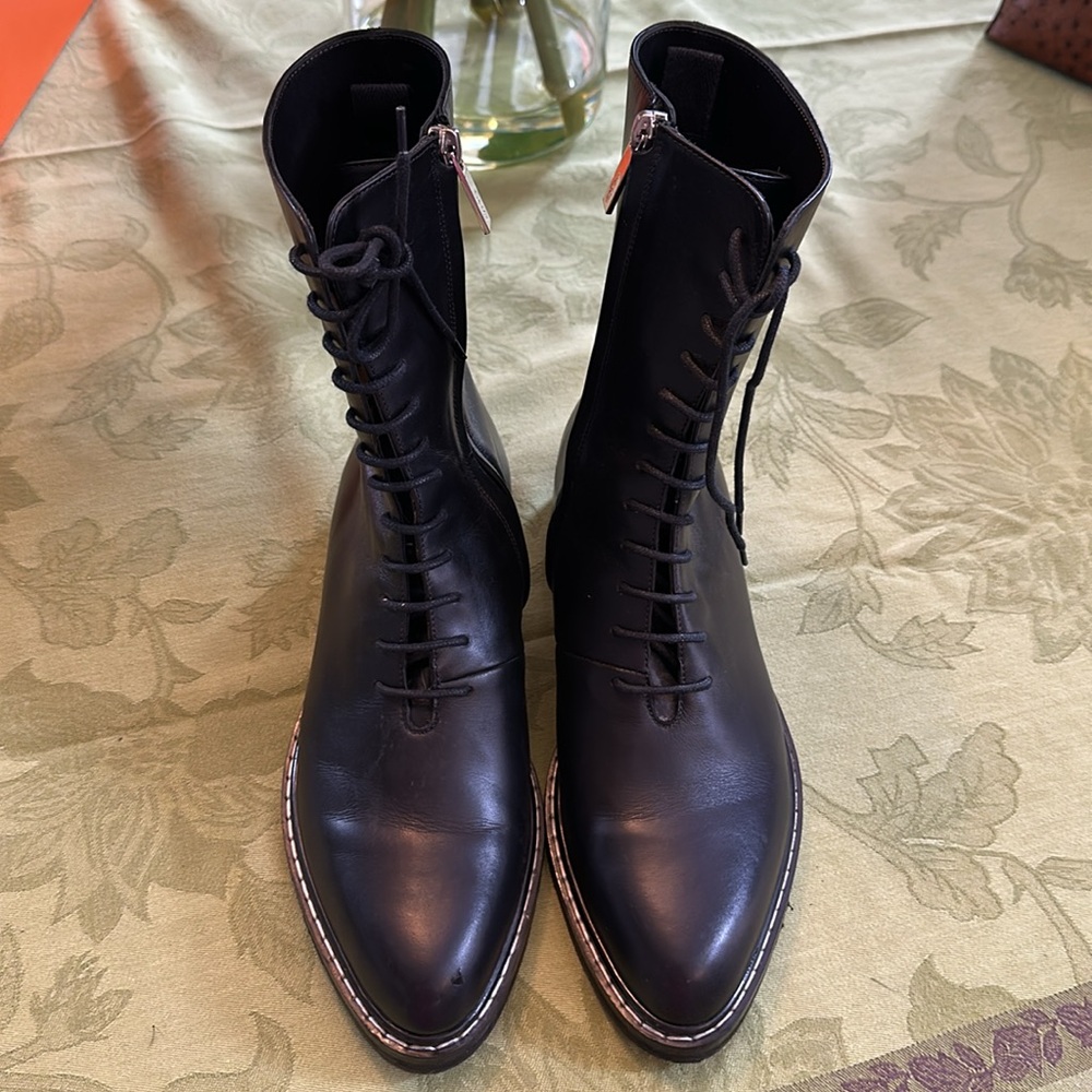 The ROW black leather boot - Picture 2 of 11